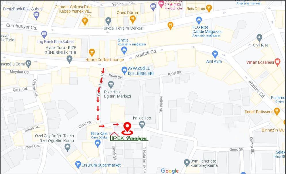 Ipek Pansiyon & Hostel Ризе Екстериор снимка